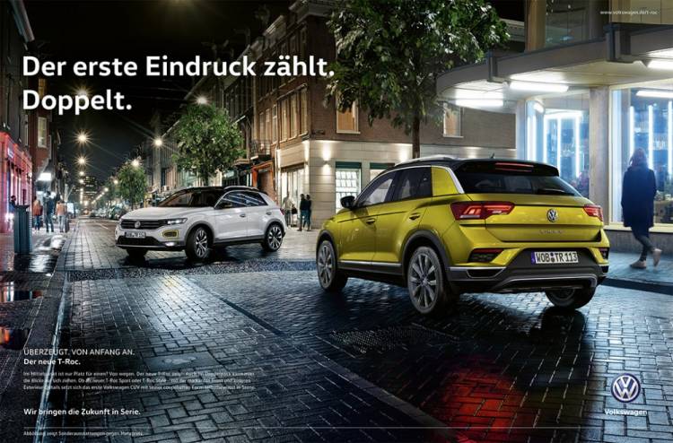 Volkswagen startet 360°-Kampagne zum neuen T-Roc.